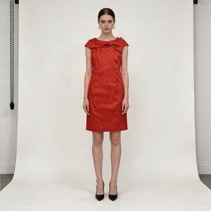 Brand new Jessica red satin sheath dress size 10 with tags